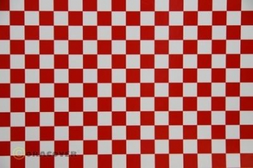 Oracover Fun 4 White-Red Checkered 2m in der Gruppe Hersteller / O / Oracover / Oracover bei Minicars Hobby Distribution AB (O44-010-023-002)