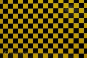 Oracover Fun 4 Yellow-Black Checkered 2m in der Gruppe Hersteller / O / Oracover / Oracover bei Minicars Hobby Distribution AB (O44-033-071-002)