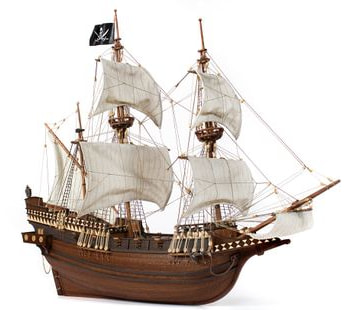 OcCre Buccaneer 1/100 Piratskepp 565mm med Färgset