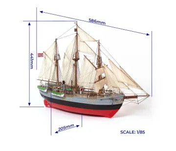 OcCre Fram 1/85 Expeditionsfartyg 586mm