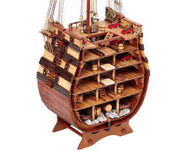 OcCre Santisima Trinidad 1/90 Skepp 90mm Genomskärning