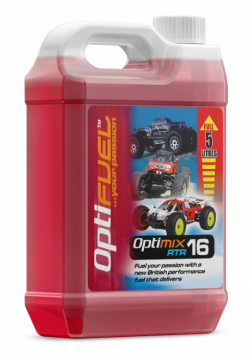 Optimix RTR Fuel 16% Nitro 15% Oil 5L (Date Expiring) in der Gruppe Hersteller / O / Optifuel / Fuel bei Minicars Hobby Distribution AB (OP1003D)