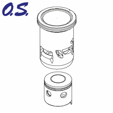 Piston & Sleeve Speed R21 Euro in the group Brands / O / O.S.Engine / Spare Parts Surface at Minicars Hobby Distribution AB (OS2C403000)