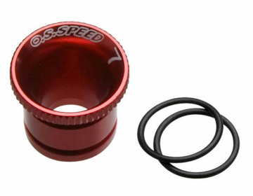 Carburettor Reducer 7mm (Red) Alu in the group Brands / O / O.S.Engine / Spare Parts Surface at Minicars Hobby Distribution AB (OS71533270)