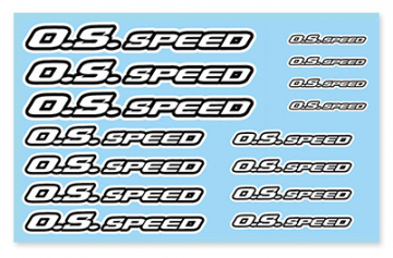 O.S.SPEED Pro Decal 2023 Vit i gruppen Fabrikat / O / O.S.Engine / Reklam hos Minicars Hobby Distribution AB (OS79884298)