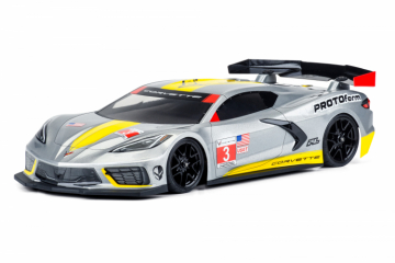 Chevrolet Corvette C8 Clear Body for 190mm TC in der Gruppe Hersteller / P / PROTOform / Bodies 1/10 190mm bei Minicars Hobby Distribution AB (PF1574-25)