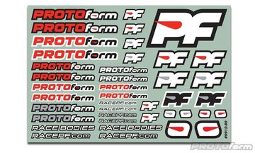 PROTOform Team Dekaler* i gruppen Fabrikat / P / PROTOform / Reklamartiklar hos Minicars Hobby Distribution AB (PF9912-39)
