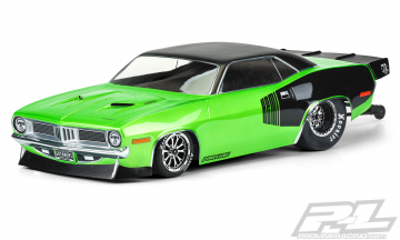 Kaross 1972 Plymouth Barracuda (Omålad) Slash 2WD Drag Car