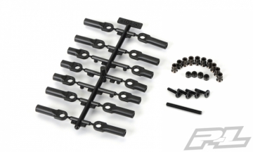 PRO-2 Hard Anodized Pivot Ball & Rod End Set for Pro-Line PR* in the group Brands / P / Pro-Line / Car Parts at Minicars Hobby Distribution AB (PL6102-00)