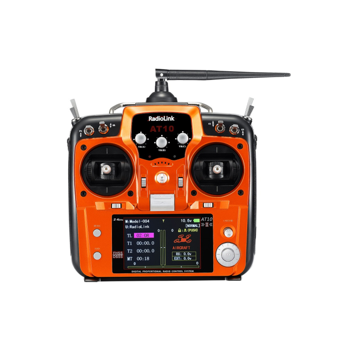 AT10II Radio Mode1 Incl. 2pcs R12DS Receiver & 2pcs PRM-01