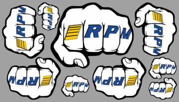 Dekalark Fist Logo RPM i gruppen Fabrikat / R / RPM / Bildelar hos Minicars Hobby Distribution AB (RPM70020)