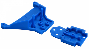 Bulkhead Front Blue Slash 4x4(LCG), Rustler 4x4(Short Batt) in der Gruppe Hersteller / R / RPM / Car Parts bei Minicars Hobby Distribution AB (RPM73565)