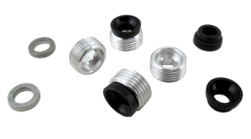 Pivot Ball Setscrews & Bushing Caps Set (RPM Axle Carriers) in the group Brands / R / RPM / Car Parts at Minicars Hobby Distribution AB (RPM80010)