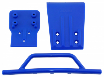 Bumper & Skid Plates Front Blue Slash 4x4 in the group Brands / R / RPM / Car Parts at Minicars Hobby Distribution AB (RPM80025)