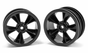 Wheels N2O 26mm Resto-Mod Black (2) in the group Brands / R / RPM / Car Parts at Minicars Hobby Distribution AB (RPM81552)