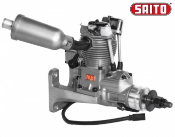 FG-21 21cc 4-stroke Gasoline Engine in the group Brands / S / Saito / Gasoline Engines at Minicars Hobby Distribution AB (SAFG-21)