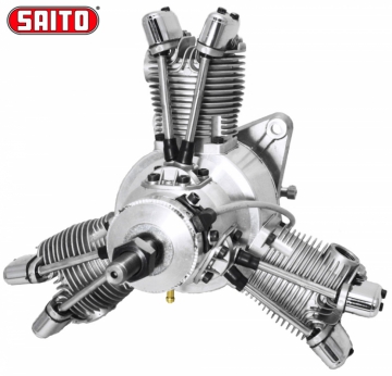 FG-60R3 60cc 4-stroke 3-cyl Radial Gasoline Engine in the group Brands / S / Saito / Gasoline Engines at Minicars Hobby Distribution AB (SAFG-60R3)