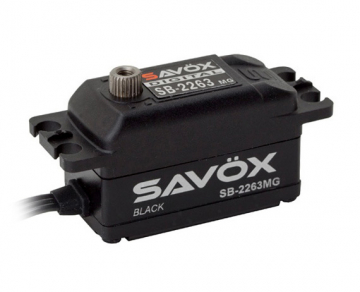 SB-2263MG Servo 10Kg 0,076s Brushless Black Edition Low in der Gruppe Hersteller / S / Savx / Servo bei Minicars Hobby Distribution AB (SAV-SB2263MGBE)