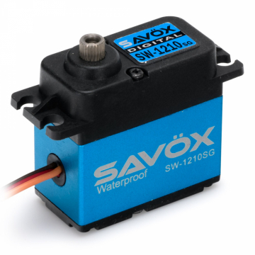 SW-1210SG Servo 32Kg 0,13s HV Alu Coreless Stldrev WP* i gruppen Fabrikat / S / Savx / Servo hos Minicars Hobby Distribution AB (SAV-SW1210SG)