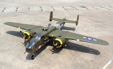Mitchell B-25 20cc med Infllbara Landstll ARF i gruppen Fabrikat / S / Seagull / Flygplan hos Minicars Hobby Distribution AB (SEA330G)