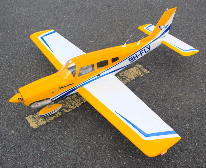 Piper Cherokee 153cm 10-15cc Yellow ARF