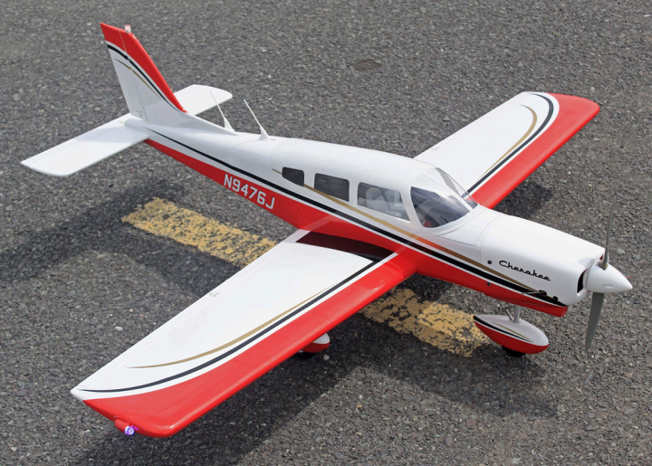 Piper Cherokee 153cm 10-15cc Röd ARF