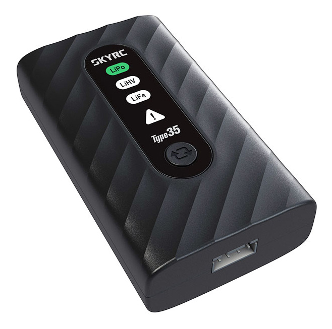 SkyRC Type35 LiPo/LiHV/LiFe 2-4s 35W Laddare USB-C PD