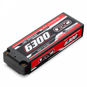 Li-Po Batteri 2S 7,4V 6300mAh 110C Hard 4mm i gruppen Fabrikat / S / Sunpadow / Sunpadow Batterier hos Minicars Hobby Distribution AB (SW256404)