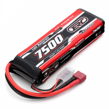 Li-Po Batteri 2S 7,4V 7500mAh 100C T-Kontakt i gruppen Fabrikat / S / Sunpadow / Sunpadow Batterier hos Minicars Hobby Distribution AB (SW256414)