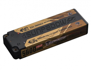Li-Po Battery 2S 7,4V 5600mAh 120C Stick Gold in der Gruppe Hersteller / S / Sunpadow / Sunpadow Batterier bei Minicars Hobby Distribution AB (SW5656040)