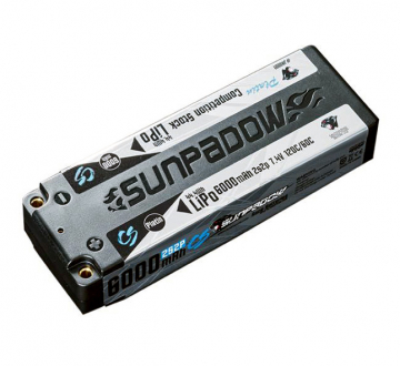 Li-Po Battery 2S 7,4V 6000mAh 120C Stick Stock Platin in der Gruppe Hersteller / S / Sunpadow / Sunpadow Batterier bei Minicars Hobby Distribution AB (SWJA0001)