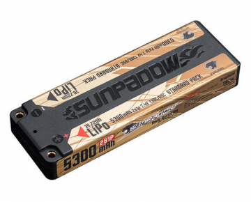 Li-Po Batteri 2S 7,4V 5300mAh 130C Stick U-LCG Gold* i gruppen Fabrikat / S / Sunpadow / Sunpadow Batterier hos Minicars Hobby Distribution AB (SWS653065)
