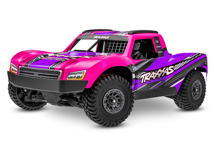 Hot Pink Rtr Mini Slash 4x4 RTR TQ BL-2s Rosa - USB-C Laddare / 2s LiPo