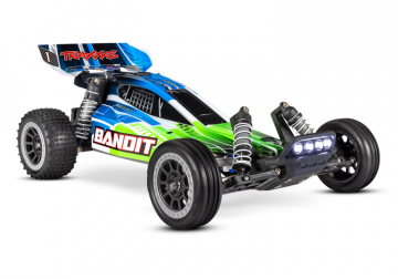 Bandit 2WD 1/10 RTR TQ Grn LED - Med Batt/Laddare i gruppen Fabrikat / T / Traxxas / Modeller hos Minicars Hobby Distribution AB (TRX24054-61-GRN)