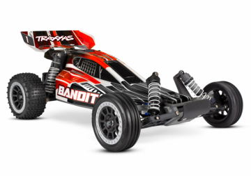 Bandit 2WD 1/10 RTR TQ Rd  Med USB-C laddare/7 cell NiMH 3000mAh* i gruppen Fabrikat / T / Traxxas / Modeller hos Minicars Hobby Distribution AB (TRX24054-8-RED)