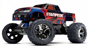 Stampede VXL 2WD 1/10 RTR TQi TSM Red -  Disc. in the group Brands / T / Traxxas / Models at Minicars Hobby Distribution AB (TRX36076-4-RED)