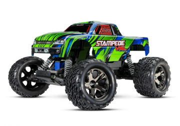 Stampede VXL 2WD 1/10 RTR TQi TSM Grn 272R - Utan Batt/Ladd i gruppen Fabrikat / T / Traxxas / Modeller hos Minicars Hobby Distribution AB (TRX36076-74-GRN)
