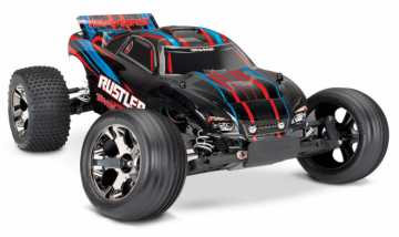 Rustler VXL 2WD 1/10 RTR TQi TSM Red* in the group Models R/C / Cars / 1/10 Buggy/Truck/SC Electric at Minicars Hobby Distribution AB (TRX37076-4-RED)