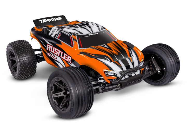 Rustler 2WD 1/10 RTR TQ EHD Orange-X USB-C Med Batteri/Laddare