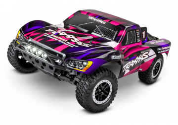 Slash 2WD 1/10 RTR TQ Rosa LED med Batteri & Laddare* i gruppen Fabrikat / T / Traxxas / Modeller hos Minicars Hobby Distribution AB (TRX58034-61-PINK)