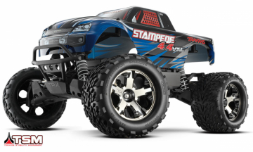 Stampede 4x4 VXL 1/10 RTR TQi TSM Blue - w/o Batt & Charger* in der Gruppe Hersteller / T / Traxxas / Models bei Minicars Hobby Distribution AB (TRX67086-4-BLUE)