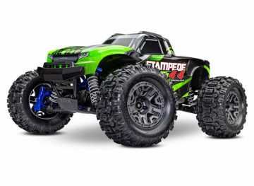 Stampede 4x4 1/10 RTR TQ BL-2s Green in the group Brands / T / Traxxas / Models at Minicars Hobby Distribution AB (TRX67154-4-GRN)