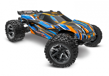 Rustler 4x4 VXL 1/10 RTR TQi TSM HD Orange w/o Battery & Charger in the group Brands / T / Traxxas / Models at Minicars Hobby Distribution AB (TRX67376-4-ORNG)