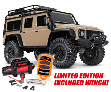 TRX-4 Scale & Trail Crawler Land Rover Defender Sand w Winsch RTR* in the group Brands / T / Traxxas / Models at Minicars Hobby Distribution AB (TRX82056-84-SAND)