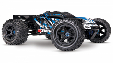 E-REVO Brushless 4WD TQi TSM utan batt & laddare Bl* i gruppen Fabrikat / T / Traxxas / Modeller hos Minicars Hobby Distribution AB (TRX86086-4-BLUE)