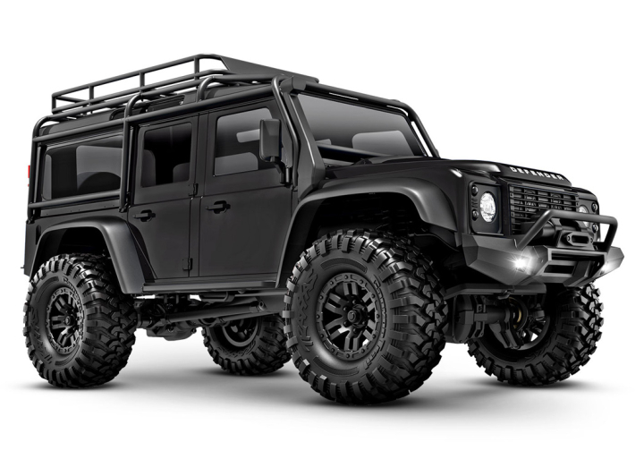 TRX-4M 1/18 Land Rover Defender Crawler Black RTR - 2S LiPo/USB Charger