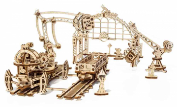 Ugears Rail Mounted Manipulator DISC. in the group Build Hobby / Wood & Metal Models / Wooden Model Mechanical at Minicars Hobby Distribution AB (UG70032)
