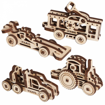 Ugears U-Fidget Vehicles in the group Build Hobby / Wood & Metal Models / Wooden Model Mechanical at Minicars Hobby Distribution AB (UG70033)