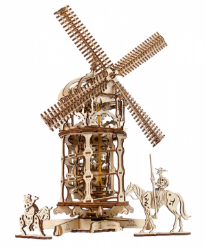 Ugears Tower Windmill in the group Build Hobby / Wood & Metal Models / Wooden Model Mechanical at Minicars Hobby Distribution AB (UG70055)
