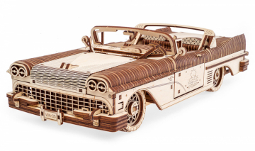 Ugears Dream Cabriolet VM-05 in der Gruppe Baumaterialien / Holz- und Metallmodelle / Holzmodell mechanisch bei Minicars Hobby Distribution AB (UG70073)